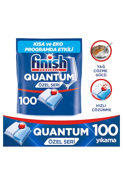 Finish Quantum Özel Seri Bulaşık Makinesi Deterjanı Kapsül Tablet 100 Adet