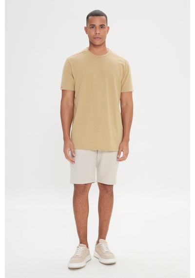 AC&Co / Altınyıldız Classics Erkek Vızon Slim Fit Dar Kesim Pamuklu Bisiklet Yaka Tişört Vizon AC&Co / Altınyıldız Classics Erkek Vızon Slim Fit Dar Kesim Pamuklu Bisiklet Yaka Tişört Vizon