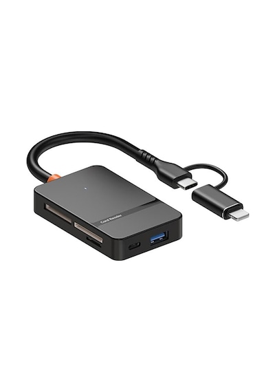 8in1 Multi Girişli Çevirici Adaptör Lightning / Type-c To Usb A/
