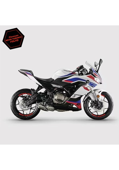 Rks Qj Motor Srk 400rr Motosiklet Jant İçi Sticker Etiket Modeli Neon Turuncu