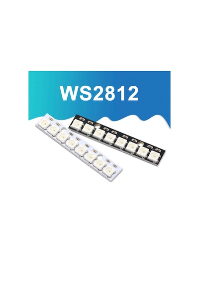 8 Bit NeoPixel WS2812B 5050 Rgb Led Modül  8’li 5050 Adreslenebil