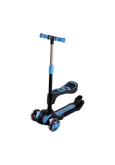 Furkan Cool Wheels Combo Scooter Oturaklı Mavi Çok Renkli