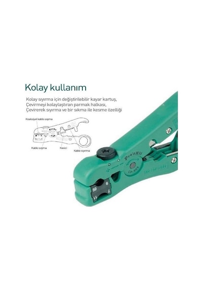 Proskit Cp-505 Koaksiyel Kablo Soyucu