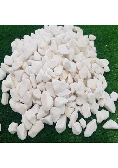 Ekodoğa Beyaz Dolomit Taş 2 Kg 1-2 Cm Dere Taşı Çakıl Taşı