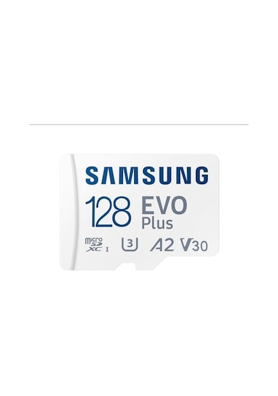Evo Plus Microsdxc Hafıza Kartı 128 Gb, 160 Mb/s, U3, V30, A2, Mb-mc128sa/tr 2024 Serisi Beyaz