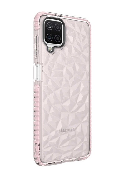 Galaxy A12 Kılıf Zore Buzz Kapak Pembe