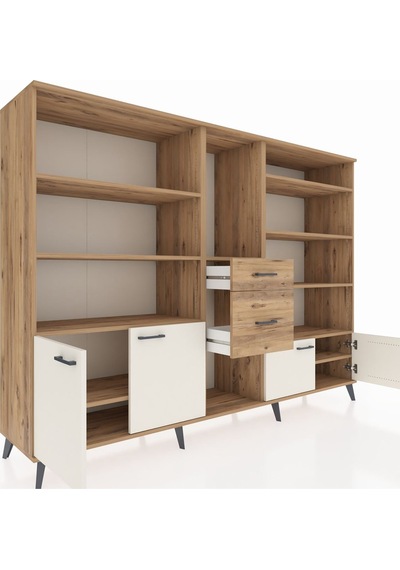 Hyperion Dolap 10 Raflı 2 Çekmeceli 4 Kapaklı 220x44x163 Çam-ayta Çam-aytaşı/çam Hyperion Dolap 10 Raflı 2 Çekmeceli 4 Kapaklı 220x44x163 Çam-ayta Çam-aytaşı/çam