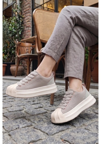 In Step Flay Kalın Bağcıklı Gri Unısex Sneaker