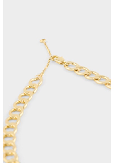 Defacto Reis X DeFacto Zincir Desenli Gold Kolye G2678AXNS
