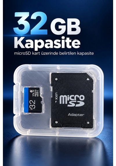Mey İthalat Microsd Hafıza Kartı Ve Adaptör İkili Set 32 Gb