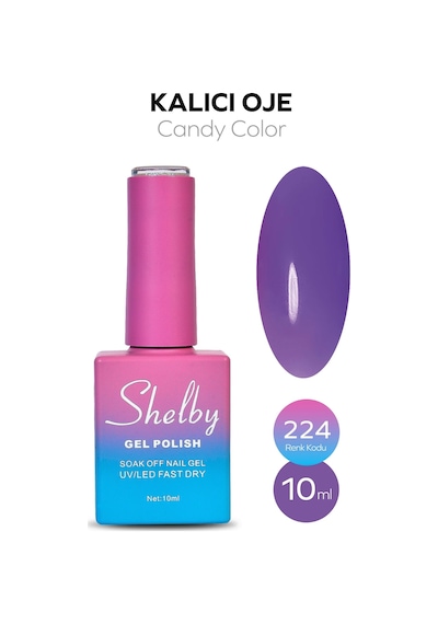 Shelby 10 Ml. A224 Candy Kalıcı Oje
