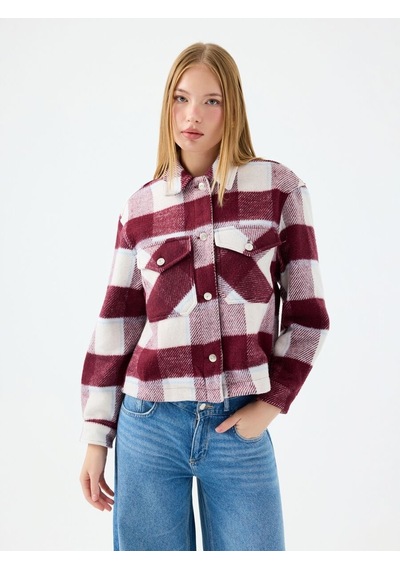 Regular Fit Kadın Gömlek U.kol Burgundy