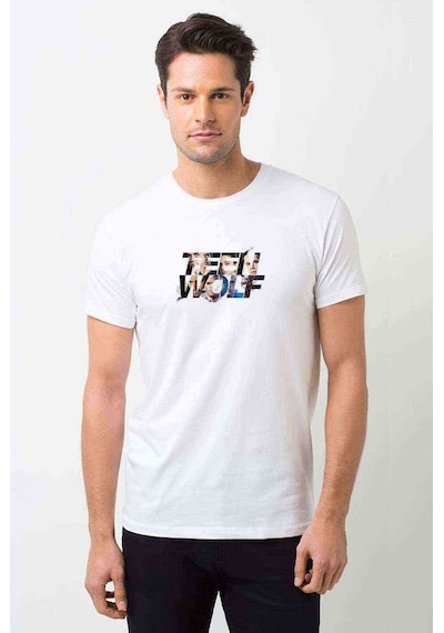 Teen Wolf Baskılı Beyaz Erkek Tshirt (528958287)