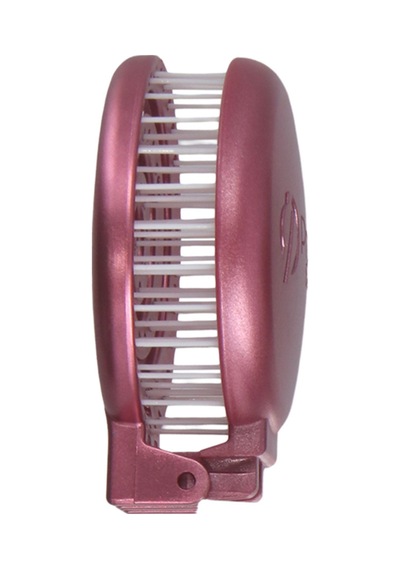 Proco Proco Beauty Makaron Metalik - Üç Boyutlu 3d Esnek Aynalı Çanta Boy Saç Fırçası - Compact Detangler 13404692