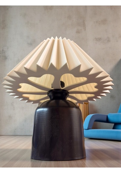 Nestvibe Şık Masa Lambası Modern Dekor Abajur Siyah