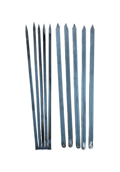 Adana Kebap Kıyma Şişi Tavuk Kanat Şişi Silme Set 10 Parça 60cm