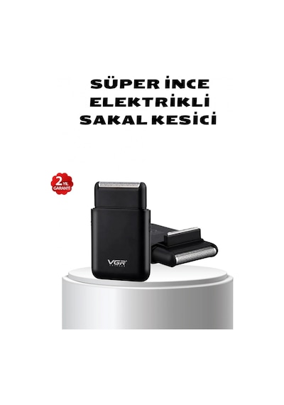 Elektrikli Tıraş Makinesi Çift Başlıklı Ultra İnce Tasarım