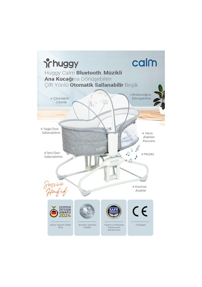 Huggy Calm All In One Sallanabilir Mini Beşik