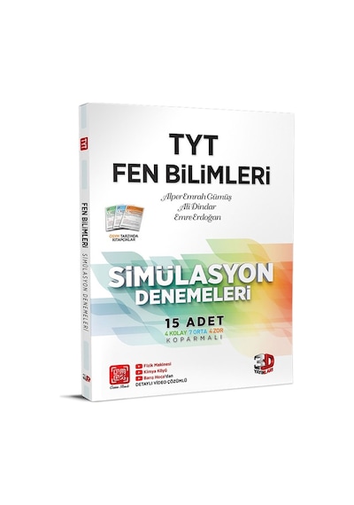 Tyt Fen Bilimleri 15 Li Simülasyon Denemeleri 3D Yayınları