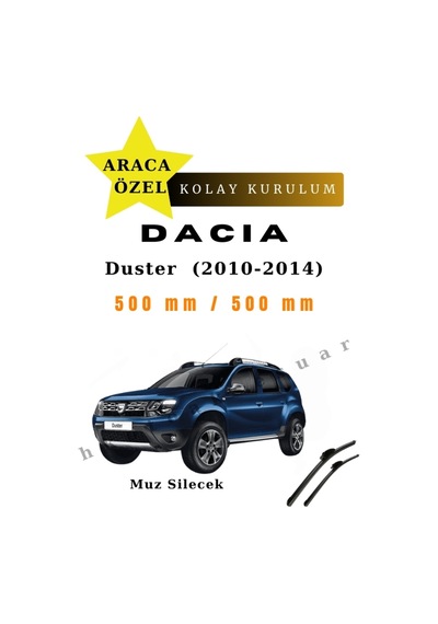 Dacia Duster 2010-2014 Araca Özel Silecek Ön İki