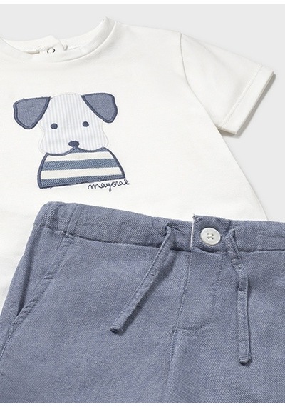 Mayoral Yazlık Erkek Bebek T-shirt Şort 2'li Set