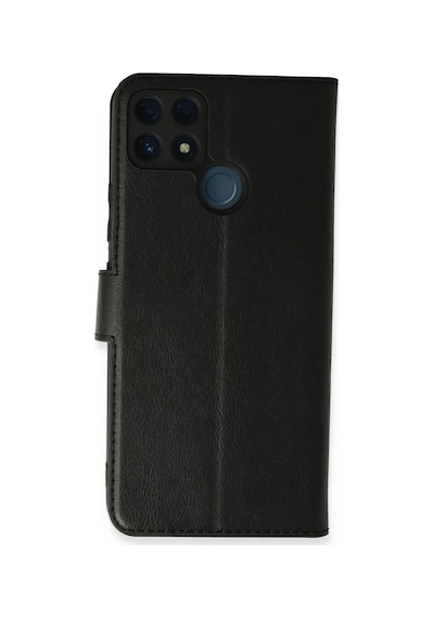 Realme C25 Uyumlu Kılıf Trend S Plus Kapaklı Kılıf - Siyah