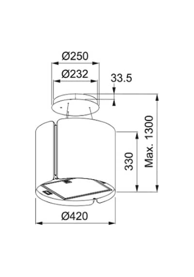 Franke Smart FSMS F-42 WH Matt Davlumbaz
