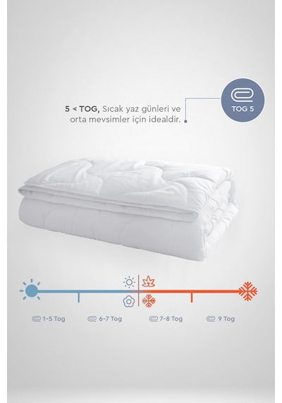 Yataş Bedding Handy Çift Kişilik Xl Roll Pack Yorgan Beyaz