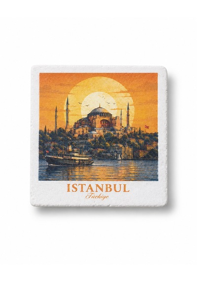 Atölye Sezer Türkiye Esintisi 4'lü Bardak Altlığı Desenli