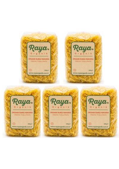 Organik Burgu Makarna 500 Gr - 5'li Paket 500 G