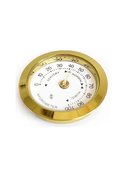 Analog Higrometre Nem Ölçer Humidor Puro Kutusu için Metal Çerçev N11.1838
