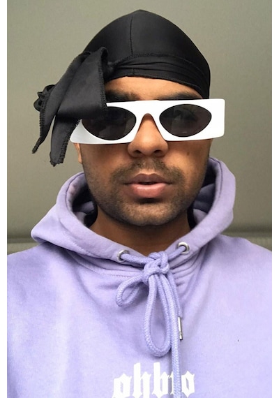 Siyah Durag Bandana Siyah Siyah