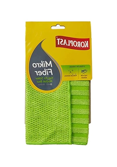 Mikrofiber Yağ & Kir Sökücü Mutfak Bezi - Çift Taraflı Hızlı Kuruyan Tasarım Açık Bej