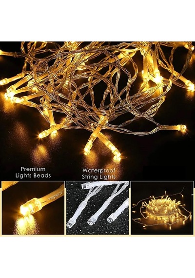 Brokoli Home 10 Metre 8 Animasyonlu Fişli Gün Işığı Dekoratif Led Işık Dekoratif Süsleme 100 Ledli Diğer