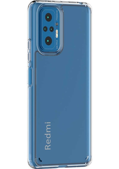Xiaomi Redmi Note 10 Pro Kılıf Coss Şeffaf Sert Silikon Kılıf Renksiz