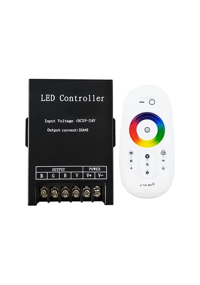 2.4g Dokunmatik Uzaktan Kumanda 30a Yüksek Güç Kontrol Cihazı Denetleyici Rgb Dimmer Led Işık Şerit Ktf-qc19 Dc12-24v
