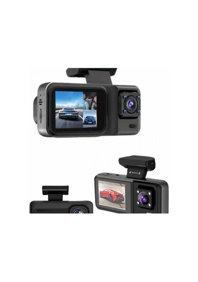 Ekranlı Sürüş Kaydedici Dvr Ön Ve Arka Kameralı 1080p Full Hd 3 Kameralı Araç İçi Kayıt Sistemi