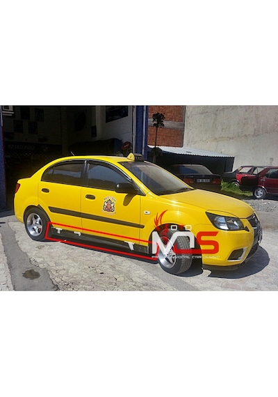 Kia Rio Sedan Marşpiyel Sağ Sol Takım Fiberglass Boyasız