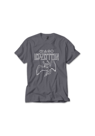 Led Zeppelin Zoso Icarus Gri Tişört