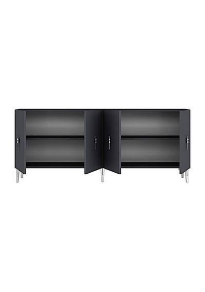 Ka1812as Salkım Konsol ,tv Sehpası Antrasit-silver 180cm