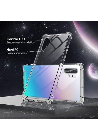 Samsung Uyumlu Galaxy Note 10 Plus Kilif Köse Korumali Seffaf Silikon 392996323