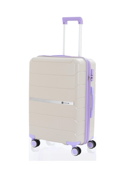 Mçs Group Mçs Polipropilen Valiz V366 65 Cm S20sy100004165 10729 Kemik/lila Kemik - Lila