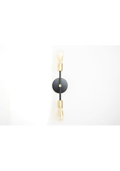 Riolight Modern Ikili Metal Aplik (553632820) Siyah