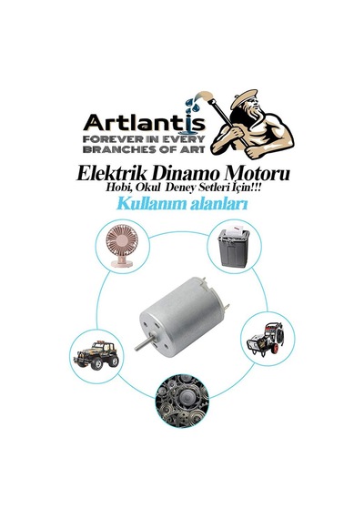 Dinamo Motoru 6 V 10 Adet Elektrik Üreten Motor Eğitici Hobi Okul Deney Elektrik Motoru Deneyler İçin