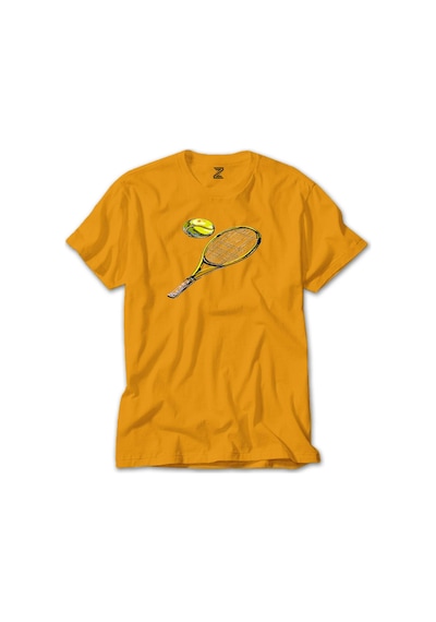 Tennis Rackets Classic Sarı Tişört