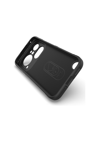 Maks Technology Nothing Phone 4a Pro Kılıf Esnek Tpu Oyuklu Arka Yüzey Tasarımlı Mkst Etnik Silikon Kapak - Siyah