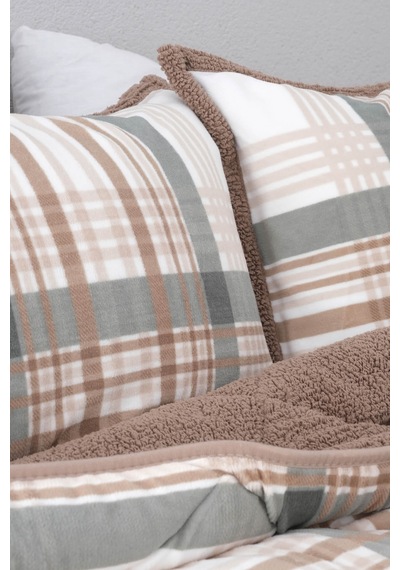 Merinos Comforter Wera Çift Kişilik Yorgan Seti - Yeşil