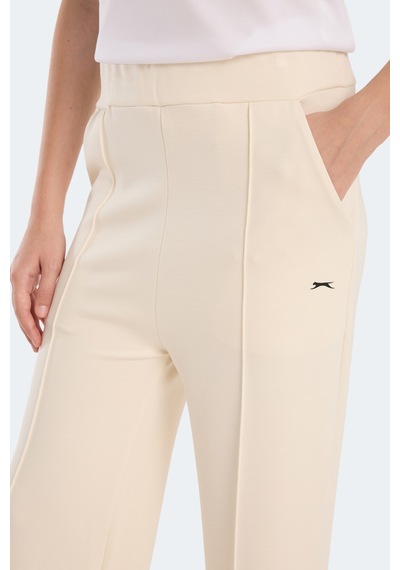 Slazenger Vılle Czg Kadın Bol Paça Ekru Eşofman Altı Ekru