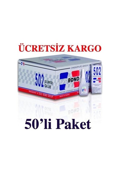 Evobond 502 Japon Yapıştırıcı 20Gr 50'li Paket