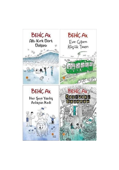 Behiç Ak 4 Kitap Set / Altı Kırk Dört Dalgası - Eve Giden Küçük Tren - Çatıdaki Gezegen